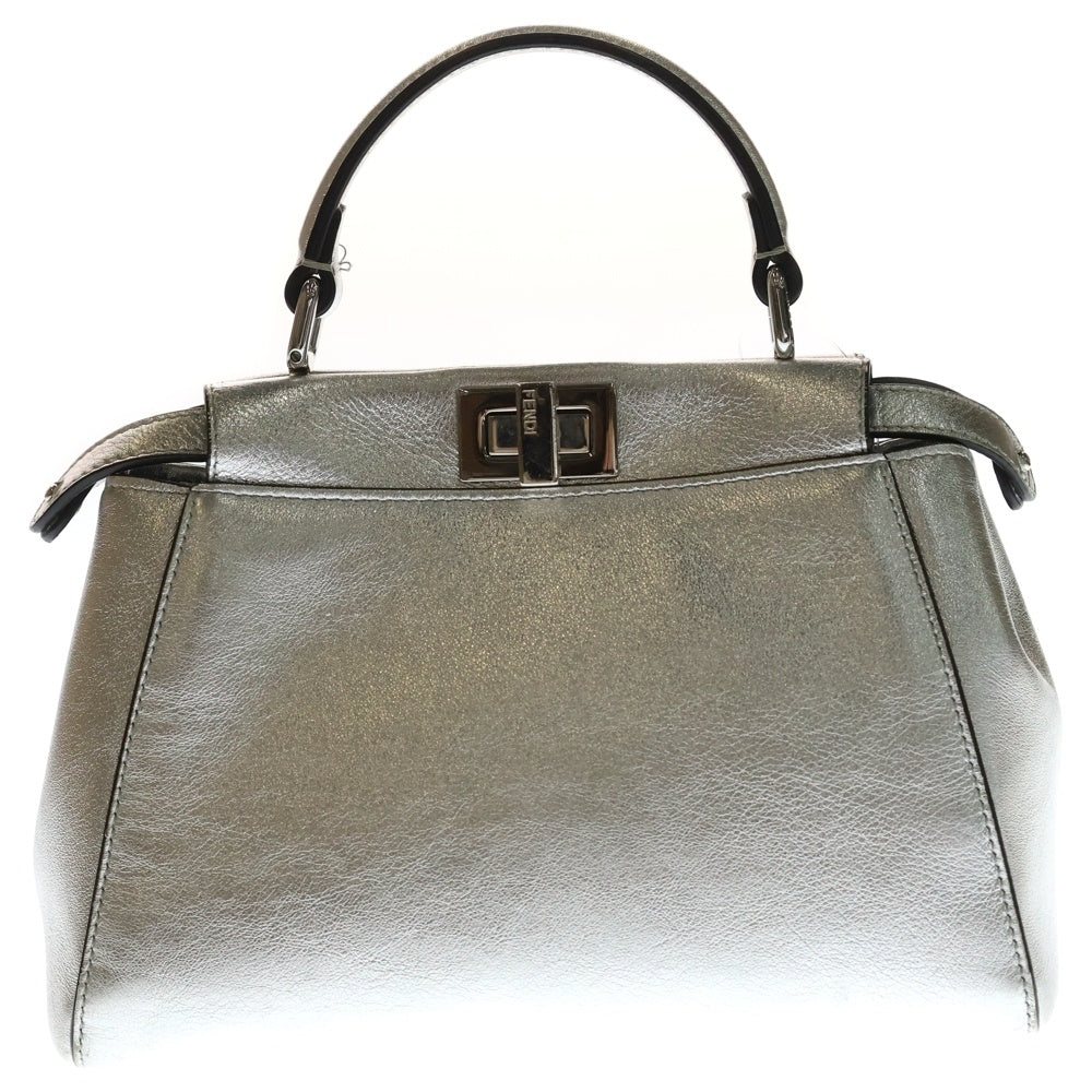 FENDI(フェンディ) ピーカブー ミニ 2WAYハンドショルダーバッグ シルバー 8BN244 レディース