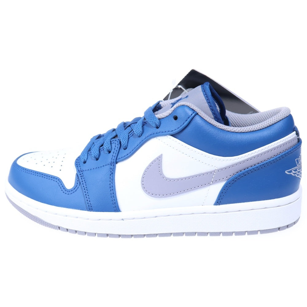 NIKE(ナイキ) Air Jordan 1 Low True Blue エアジョーダン1 トゥルーブルー ローカットスニーカー US9/27cm 553558-412