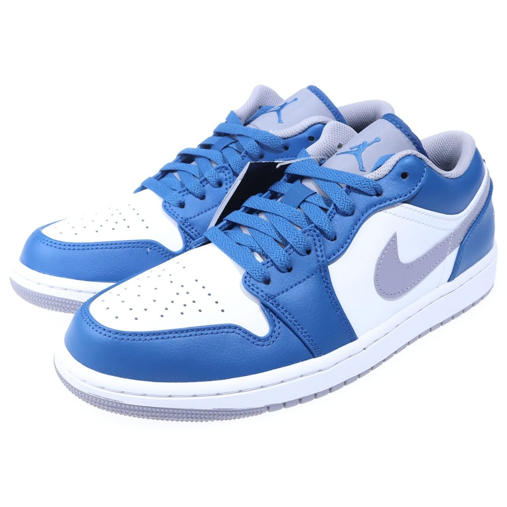NIKE(ナイキ) Air Jordan 1 Low True Blue エアジョーダン1 トゥルーブルー ローカットスニーカー US9/27cm 553558-412