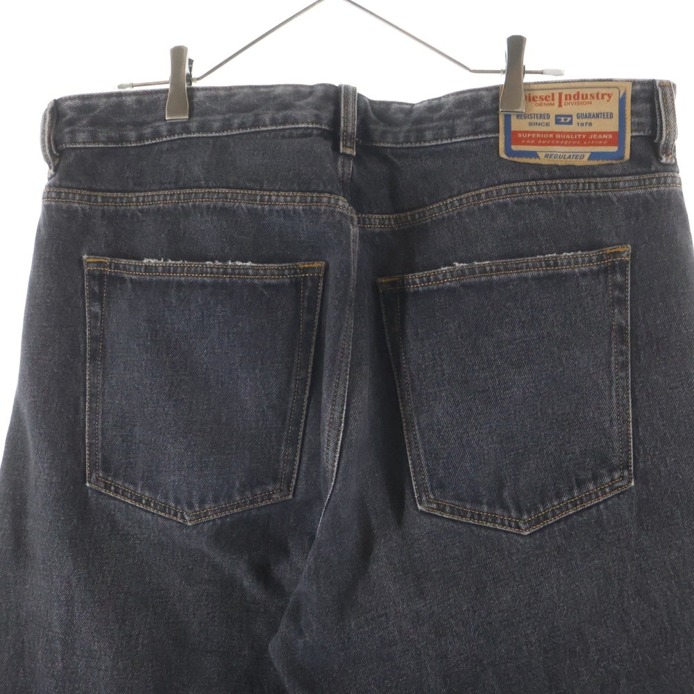 DIESEL(ディーゼル) Relaxed Jeans D-Rise リラックス Dライズ ダメージ加工 ウォッシュドデニムパンツ ブラック A06371