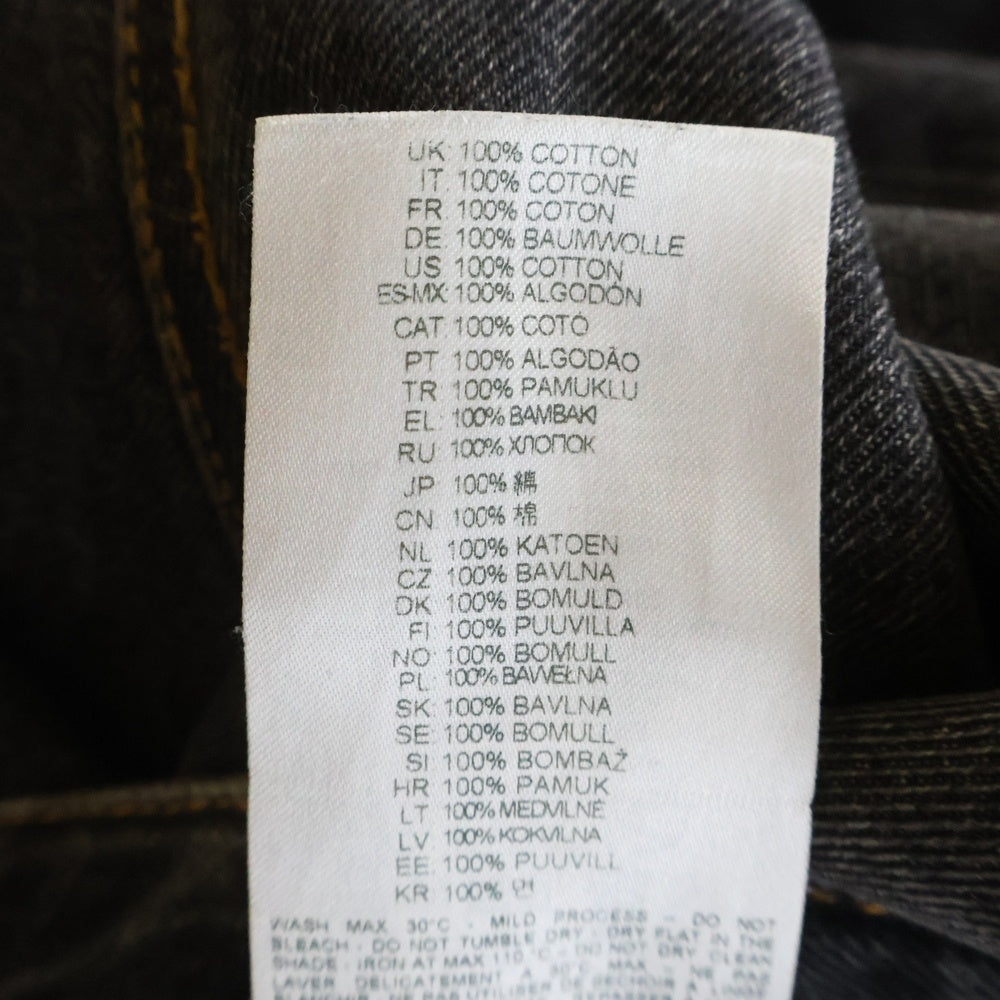 DIESEL(ディーゼル) Relaxed Jeans D-Rise リラックス Dライズ ダメージ加工 ウォッシュドデニムパンツ ブラック A06371