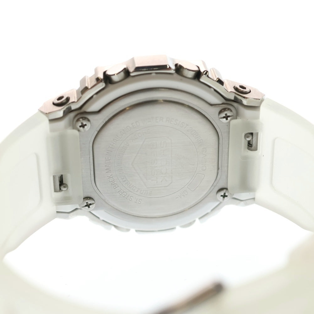 CASIO G-SHOCK(カシオ ジーショック) 5600シリーズ スクエアデザイン クリアレジンバンド デジタル時計 シルバー GM-S5600SK