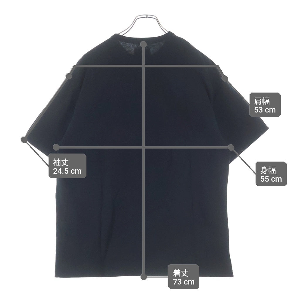 WTAPS(ダブルタップス) フロントロゴプリント クルーネック半袖Tシャツカットソー ブラック 241ATDT-CSM30