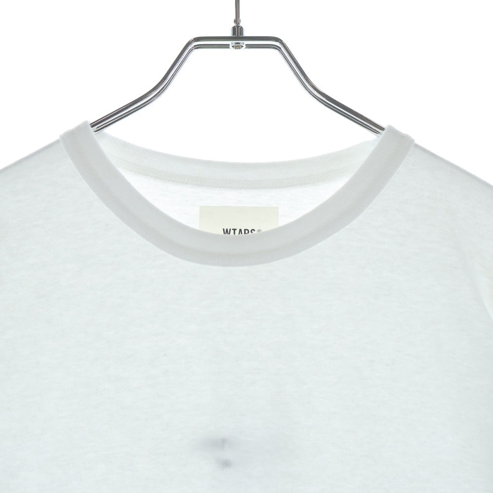 WTAPS(ダブルタップス) ISSUE バックロゴ刺繍 サイドプリント クルーネック長袖Tシャツカットソー 242ATDT-CSM14