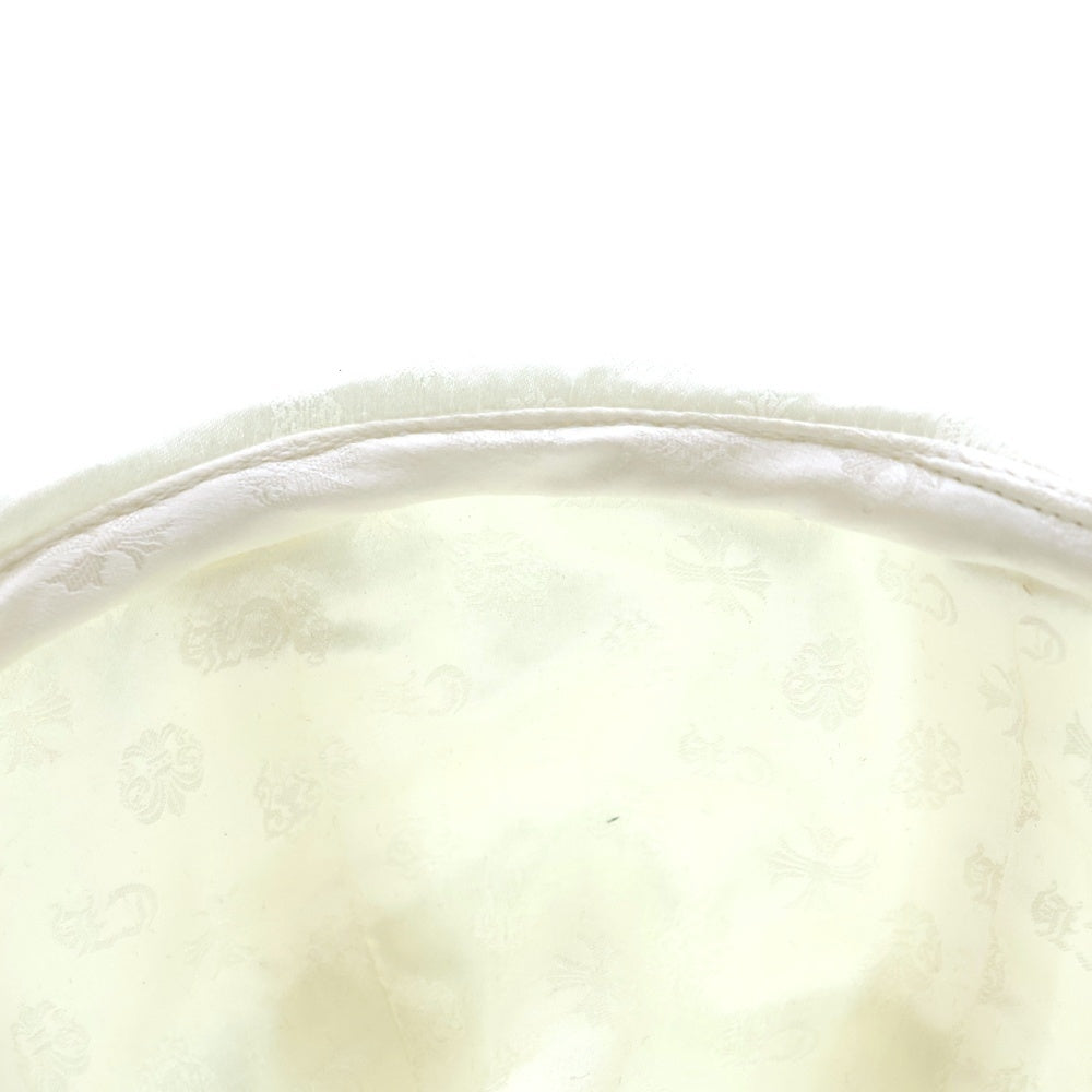 CHROME HEARTS(クロムハーツ) CH総柄 クロスボールボタン シルクバケットハット ホワイト