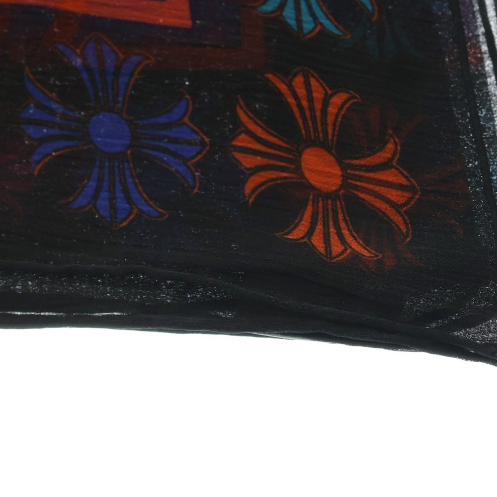 CHROME HEARTS(クロムハーツ) MAPPLETHORPE CH PLUS SLIK SKF メイプルソープ CHプラス シルクスカーフ オレンジ/マルチカラー レディース
