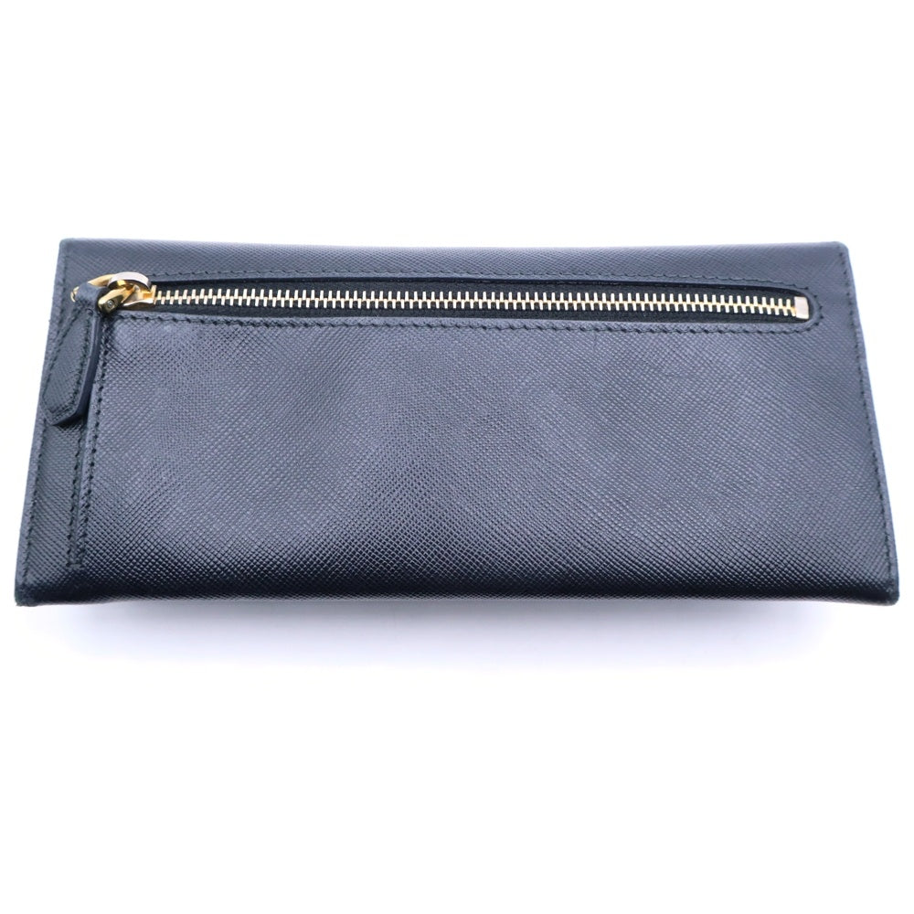 PRADA(プラダ) トライアングルロゴプレート サファイアーノ レザー ウォレット 1M1132 レディース