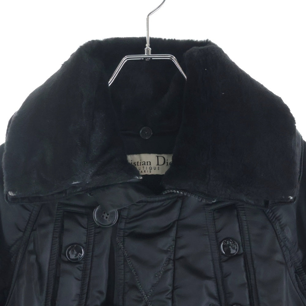 Christian Dior(クリスチャンディオール) ファー付き ショートブルゾンジャケット レディース ブラック