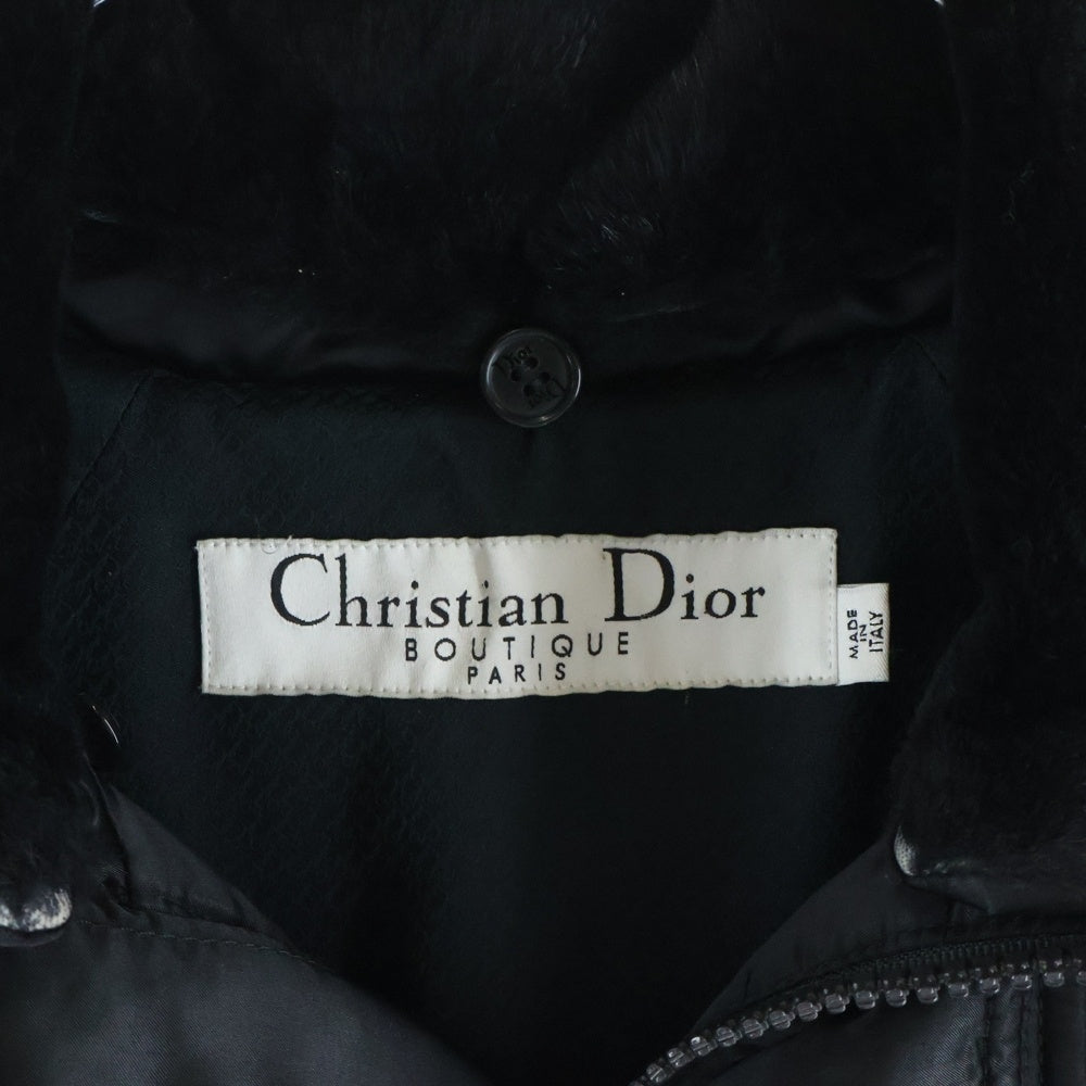 Christian Dior(クリスチャンディオール) ファー付き ショートブルゾンジャケット レディース ブラック