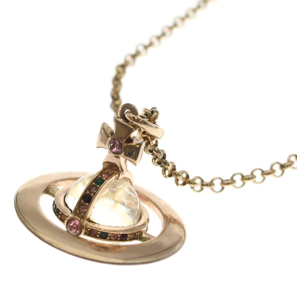 Vivienne Westwood(ヴィヴィアンウエストウッド) オーブ ジュエリー チェーンネックレストップ ゴールド 63020097