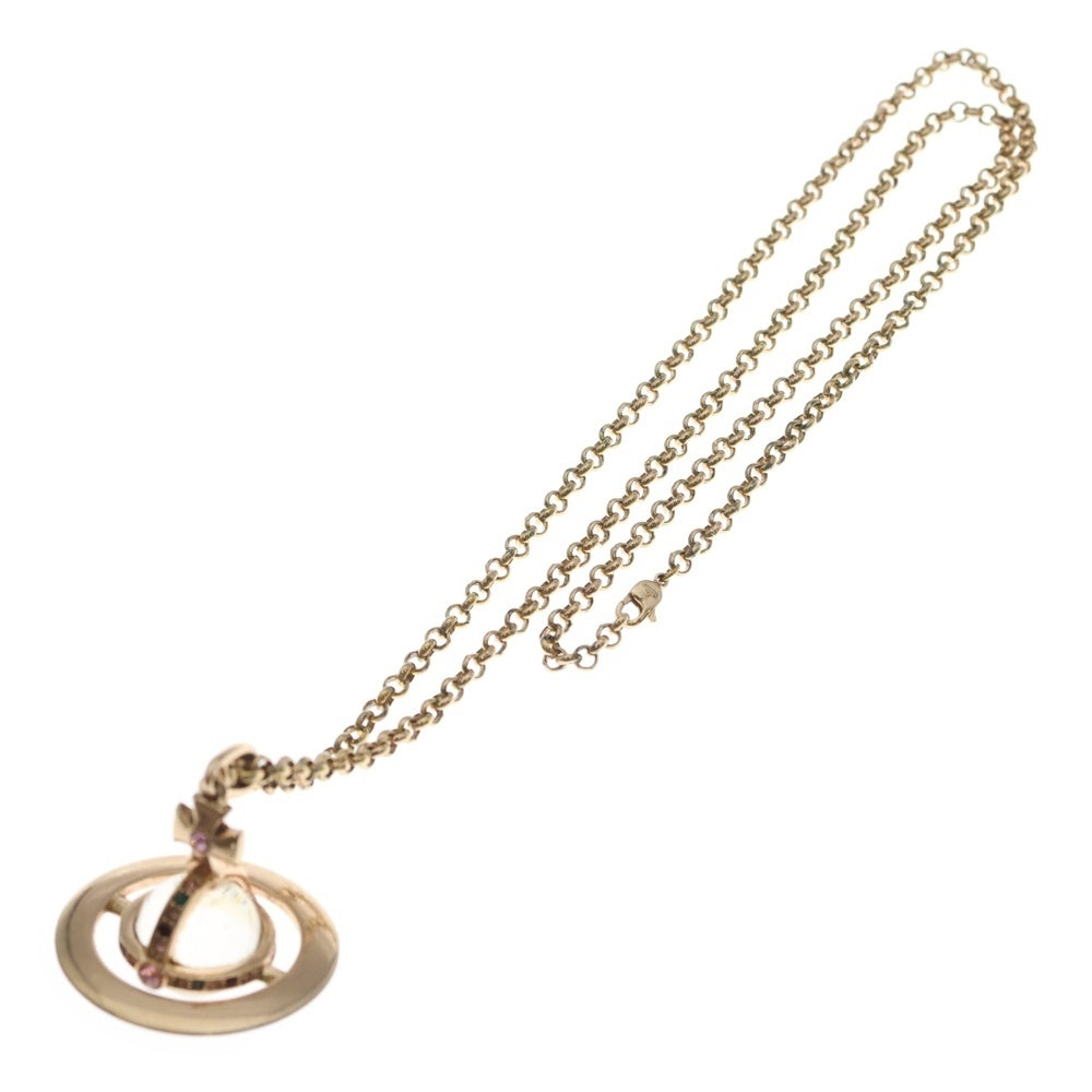 Vivienne Westwood(ヴィヴィアンウエストウッド) オーブ ジュエリー チェーンネックレストップ ゴールド 63020097