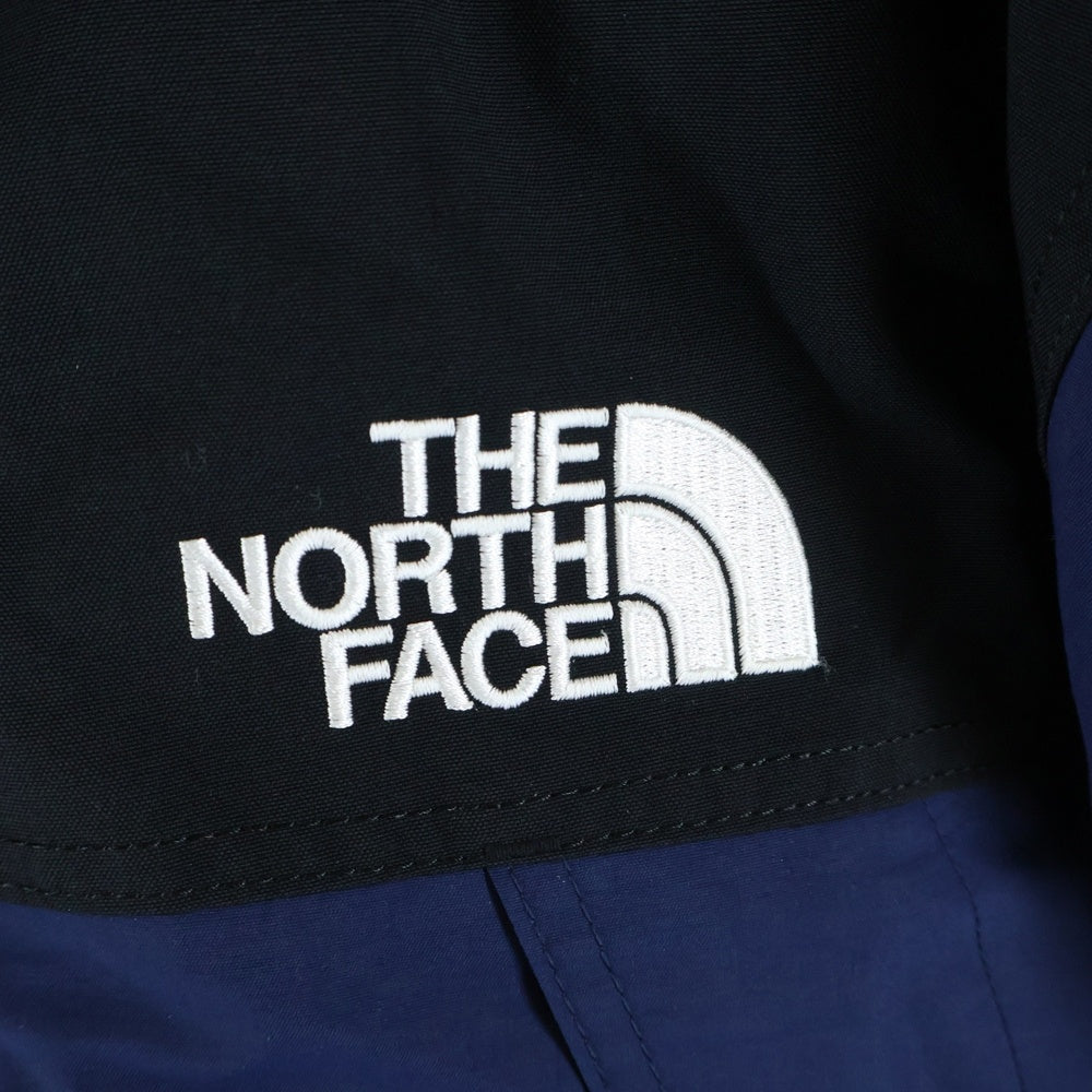 THE NORTH FACE(ザノースフェイス) MOUNTAIN DOWN JACKET フロントロゴ ジップアップ マウンテンダウンジャケット ブルー ND91835