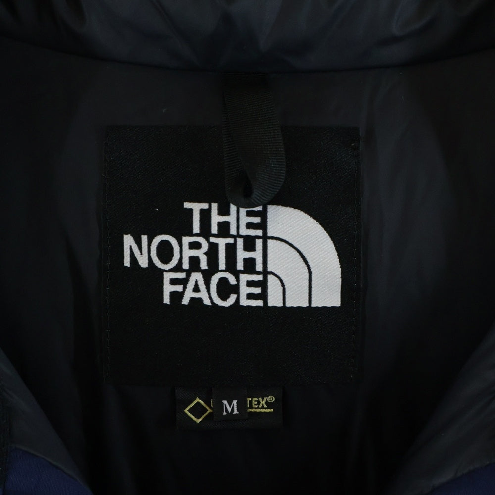 THE NORTH FACE(ザノースフェイス) MOUNTAIN DOWN JACKET フロントロゴ ジップアップ マウンテンダウンジャケット ブルー ND91835