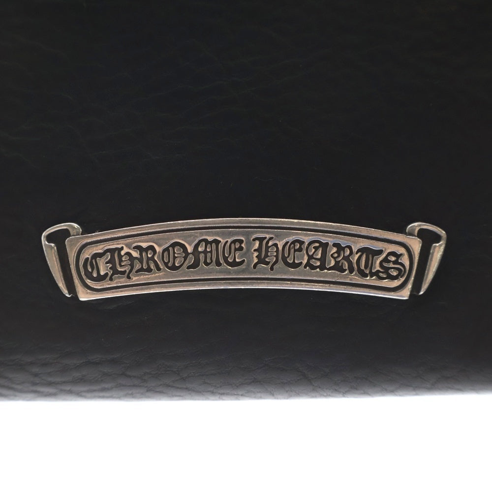 CHROME HEARTS(クロムハーツ) SQ BTN BILL スクエアボタンビル レザーウォレット 財布 ブラック