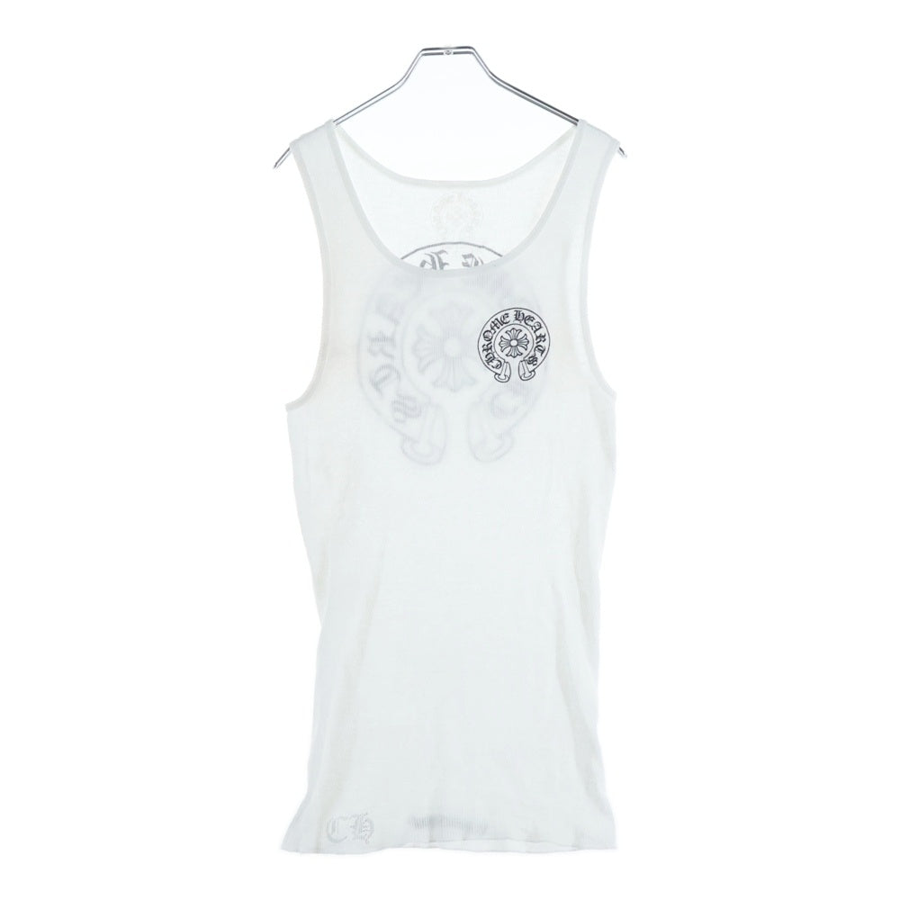 CHROME HEARTS(クロムハーツ) Horseshoe ホースシュープリント タンクトップ ホワイト