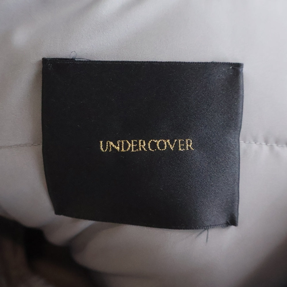 UNDERCOVER(アンダーカバー) フロントレザーポケット ジップアップダウンベストジャケット グレー UCR4001
