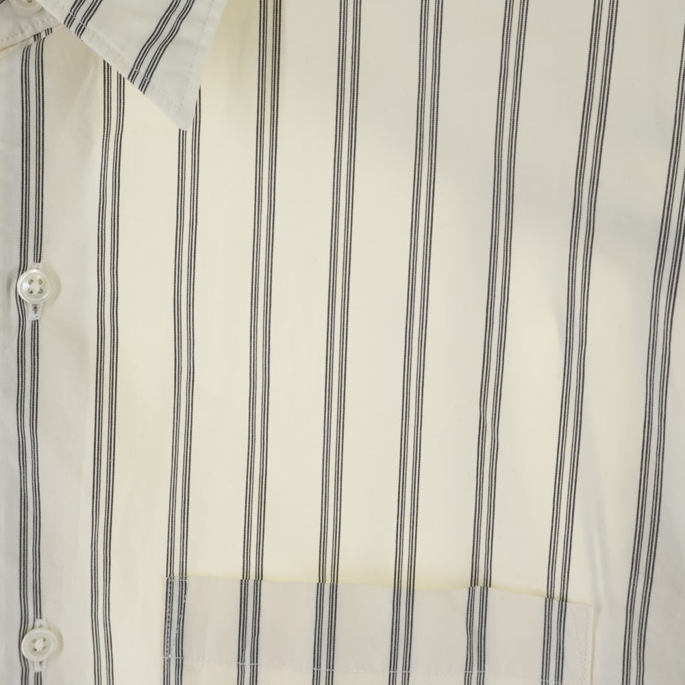 ULTERIOR(アルテリア) 20AW OVERLAID STRIPE SHIRT オーバーレイ 長袖ストライプシャツ ホワイト ULSH12-20C47U