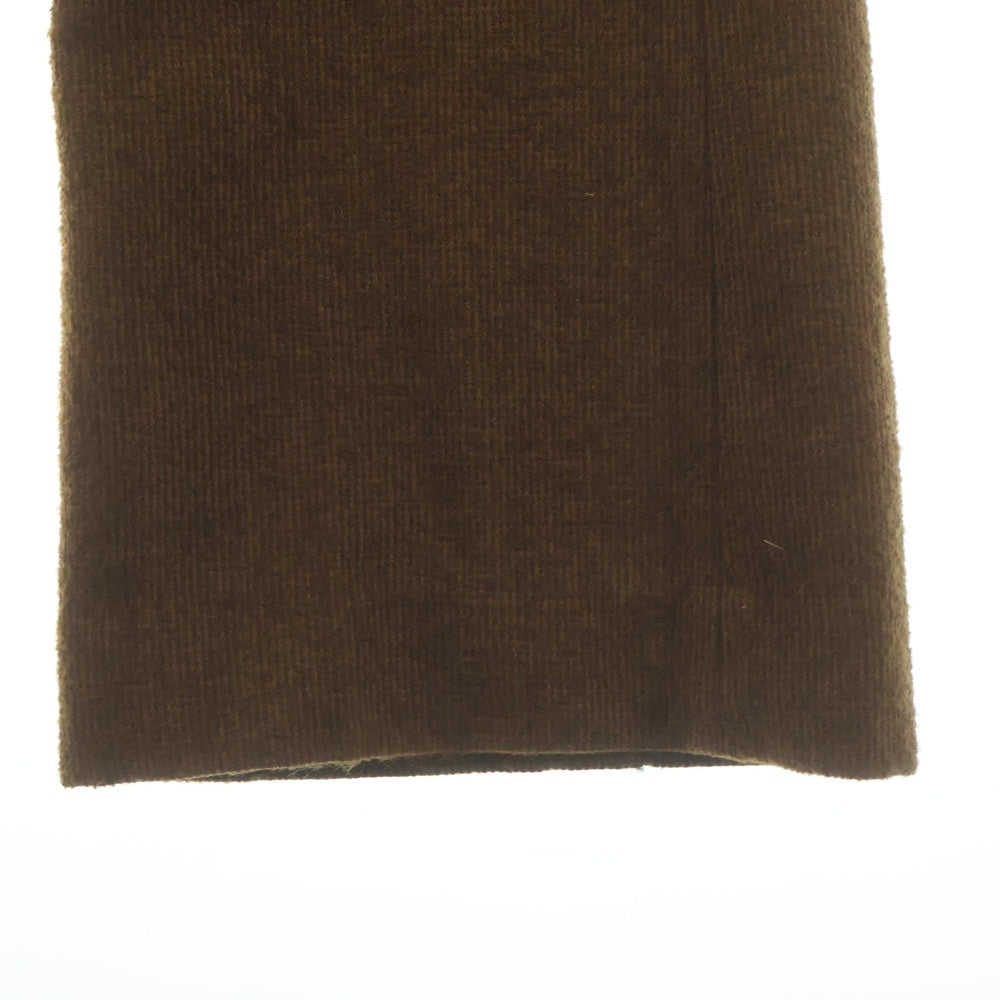 DAIRIKU(ダイリク) Brat Pack Check Tweed Bush Detail Flare Slack チェックツイードブッシュディテールフレアスラックパンツ ブラウン