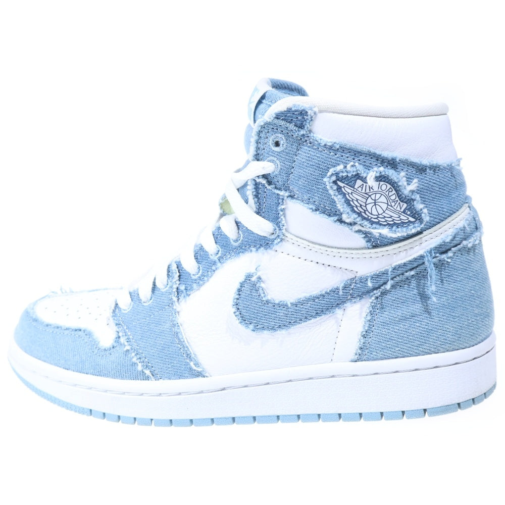 NIKE(ナイキ) WMNS Air Jordan 1 High OG Denim エアジョーダン1 OG デニム レディース ハイカットスニーカー US7.5/24.5cm インディゴ DM9036-104