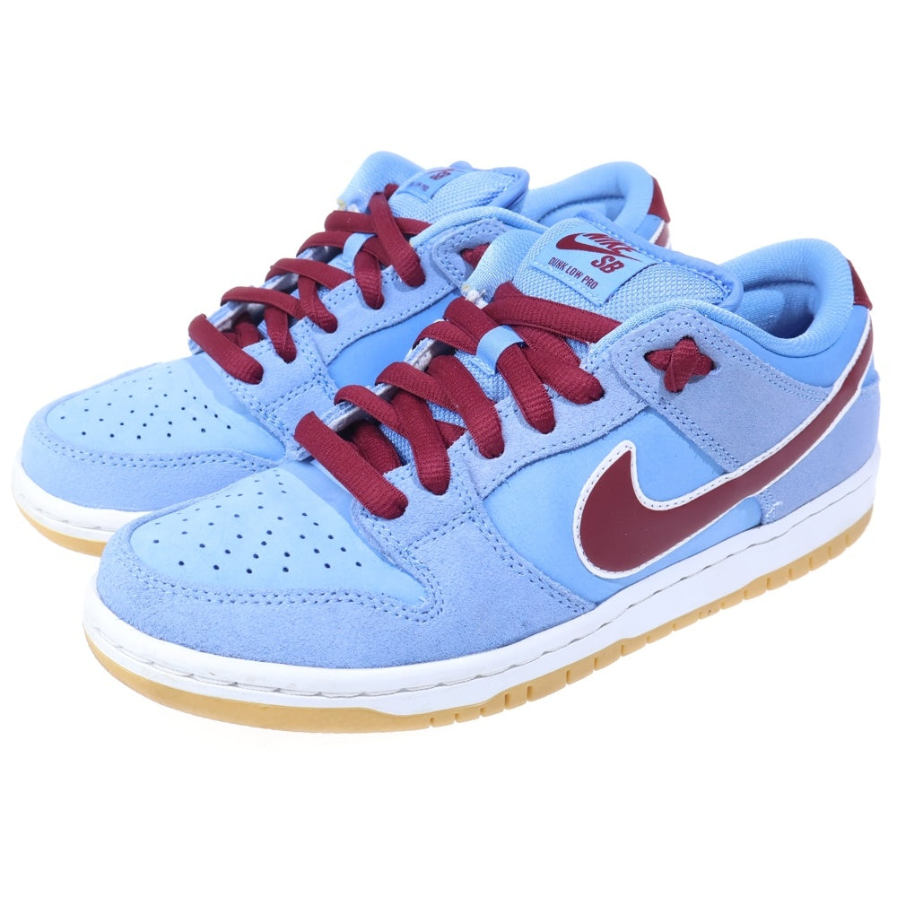 NIKE SB(ナイキエスビー) Dunk Low Pro Philadelphia Phillies Valor Blue and Team Maroon フィラデルフィア・フィリーズ バラーローカットスニーカー US6.5/24.5cm DQ4040-400