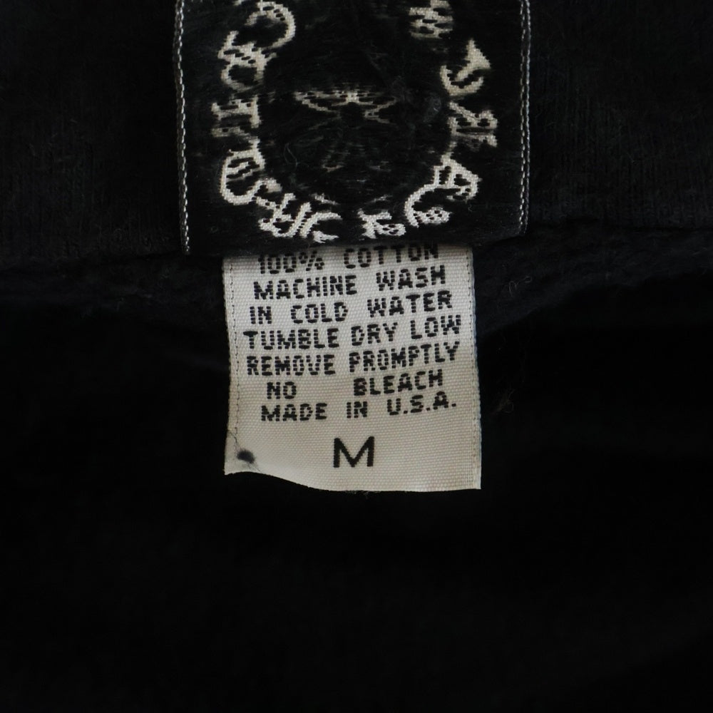 CHROME HEARTS(クロムハーツ) ×KYOSUKE HIMURO OLD SWTSHRT HD ZIP 氷室京介 オールド 袖フローラルプリント ダガージップアップパーカー フーディー ブラック/シルバー