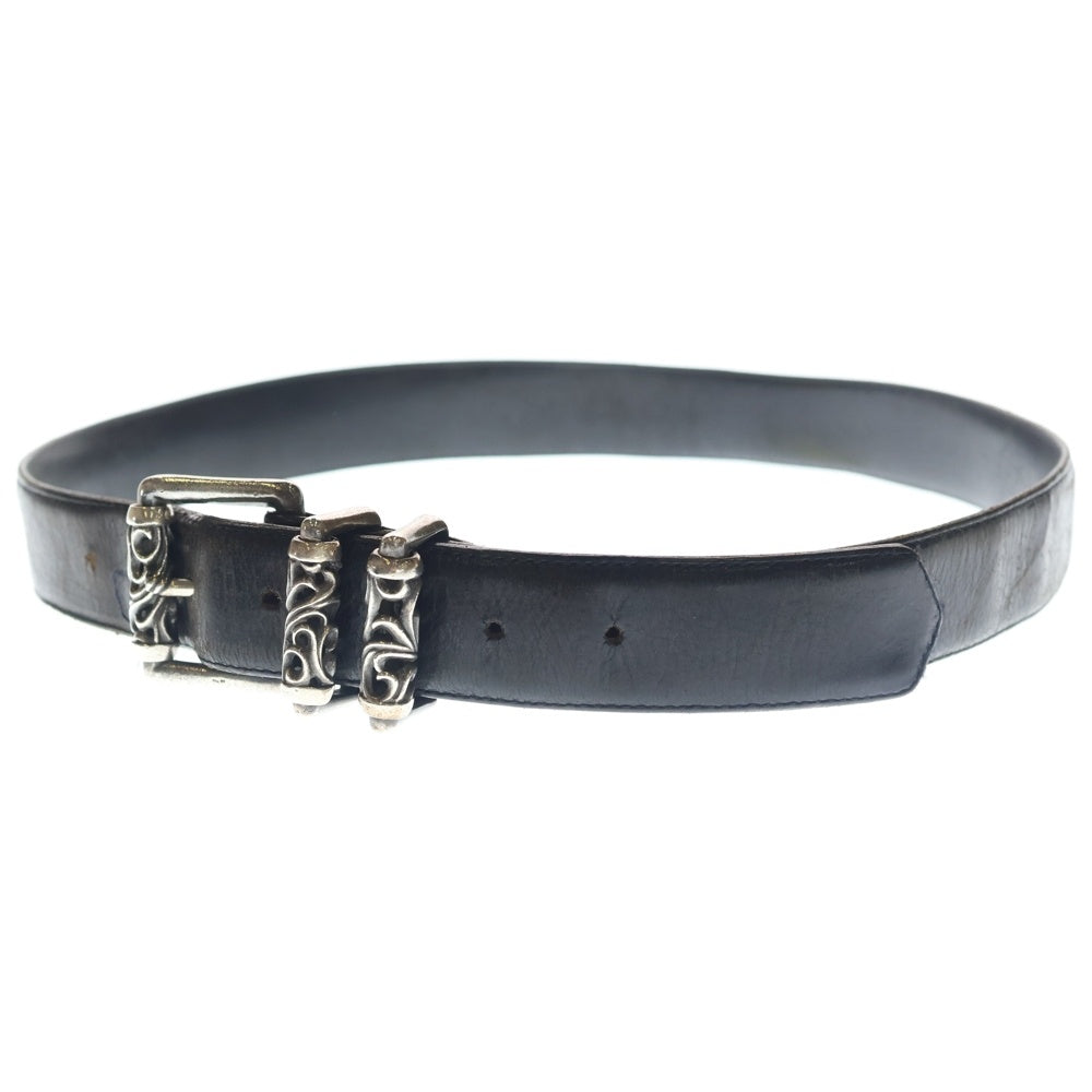 CHROME HEARTS(クロムハーツ) BLT ROLLER 3PC1.5inch 3PCローラーバックル レザーベルト シルバー BCA357