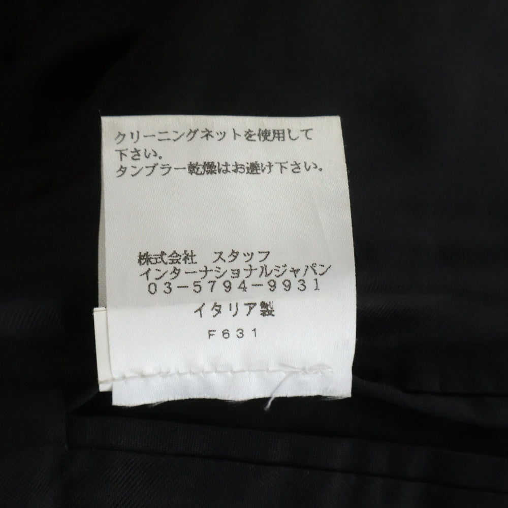 Maison Margiela(メゾンマルジェラ) カレンダータグ シングルブレステーラードジャケット ブラック