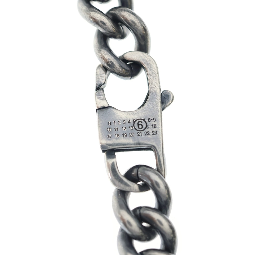 MM6 Maison Margiela(エムエムシックスメゾンマルジェラ) インダストリアル リングリンクチェーンブレスレット シルバー
