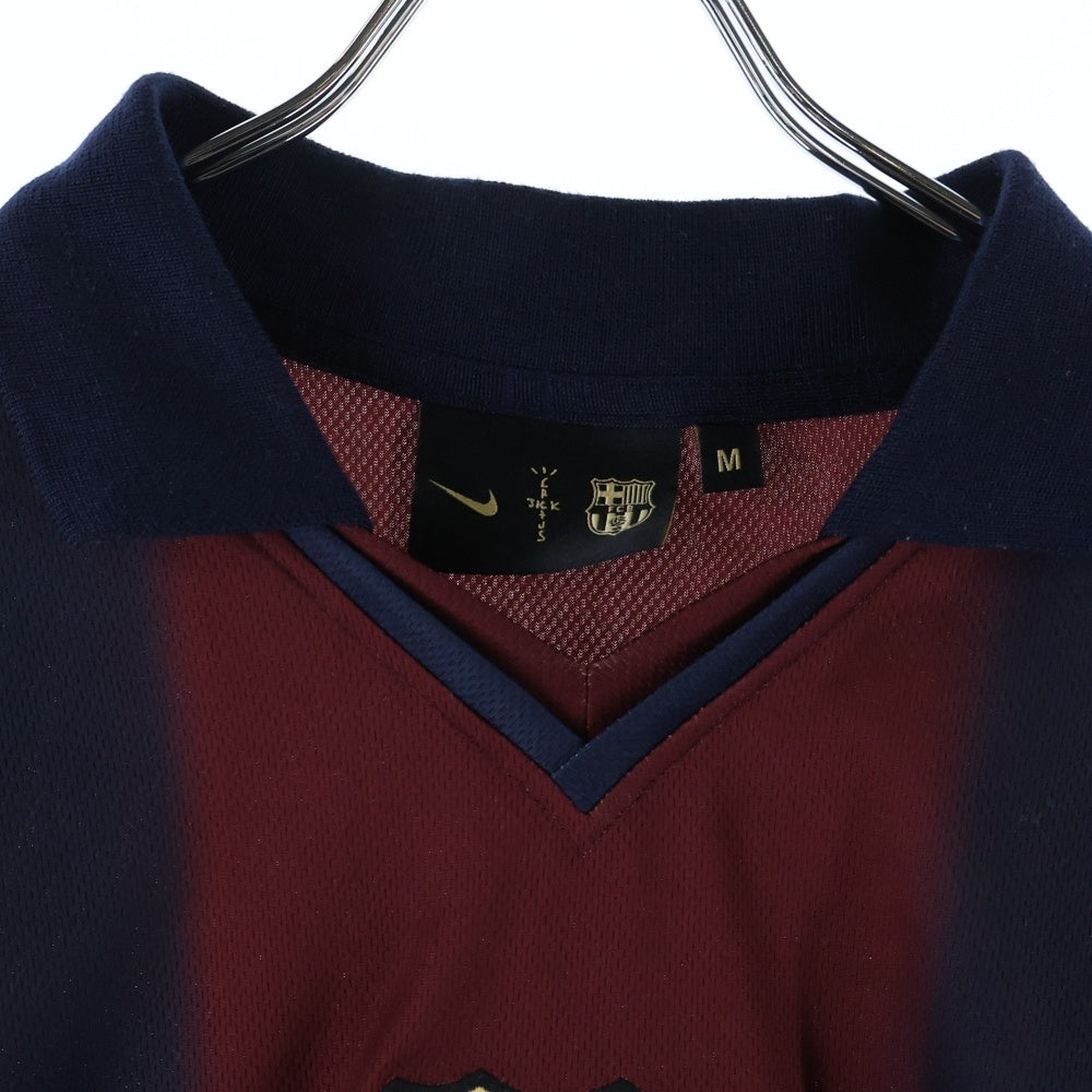 Cactus Jack(カクタスジャック) ×NIKE ×FC BARCELONA GAME JERSEY ナイキ バルセロナ 半袖ゲームジャージシャツ ネイビー/バーガンディ