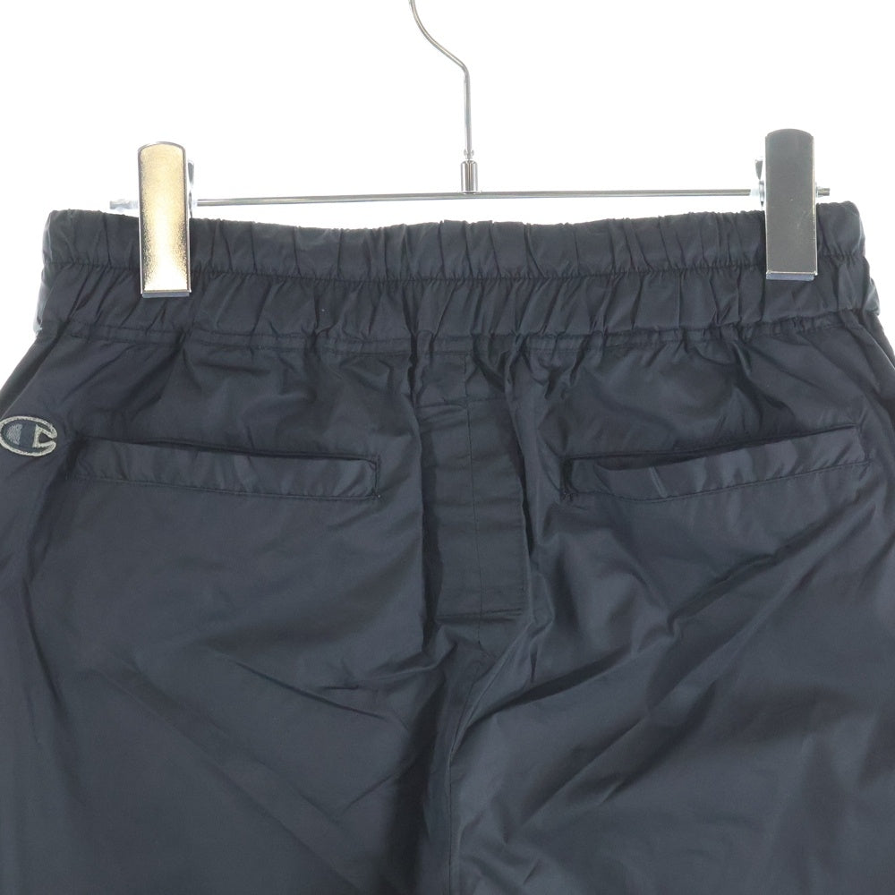 Rick Owens(リックオウエンス) 23AW ×CHAMPION NYLON JOGGER チャンピオン ナイロンジョガー イージーパンツ ブラック CM02C9241-CHNY
