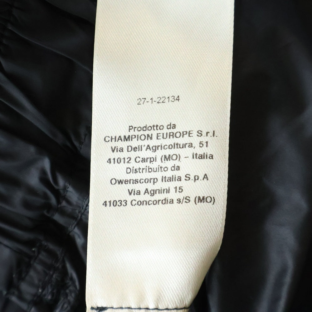 Rick Owens(リックオウエンス) 23AW ×CHAMPION NYLON JOGGER チャンピオン ナイロンジョガー イージーパンツ ブラック CM02C9241-CHNY