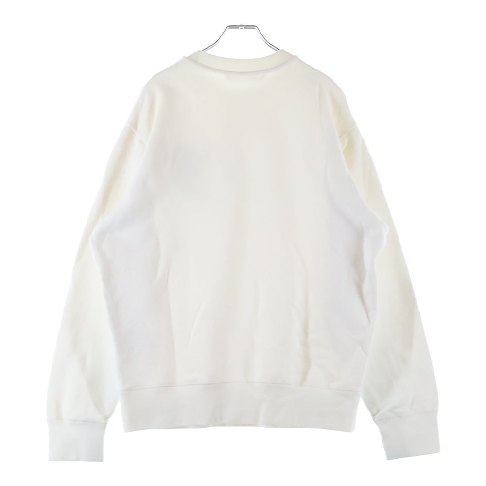 MONCLER(モンクレール) 24AW スキーロゴ クルーネック 長袖スウェットトレーナー カットソー ホワイト J20918G00016