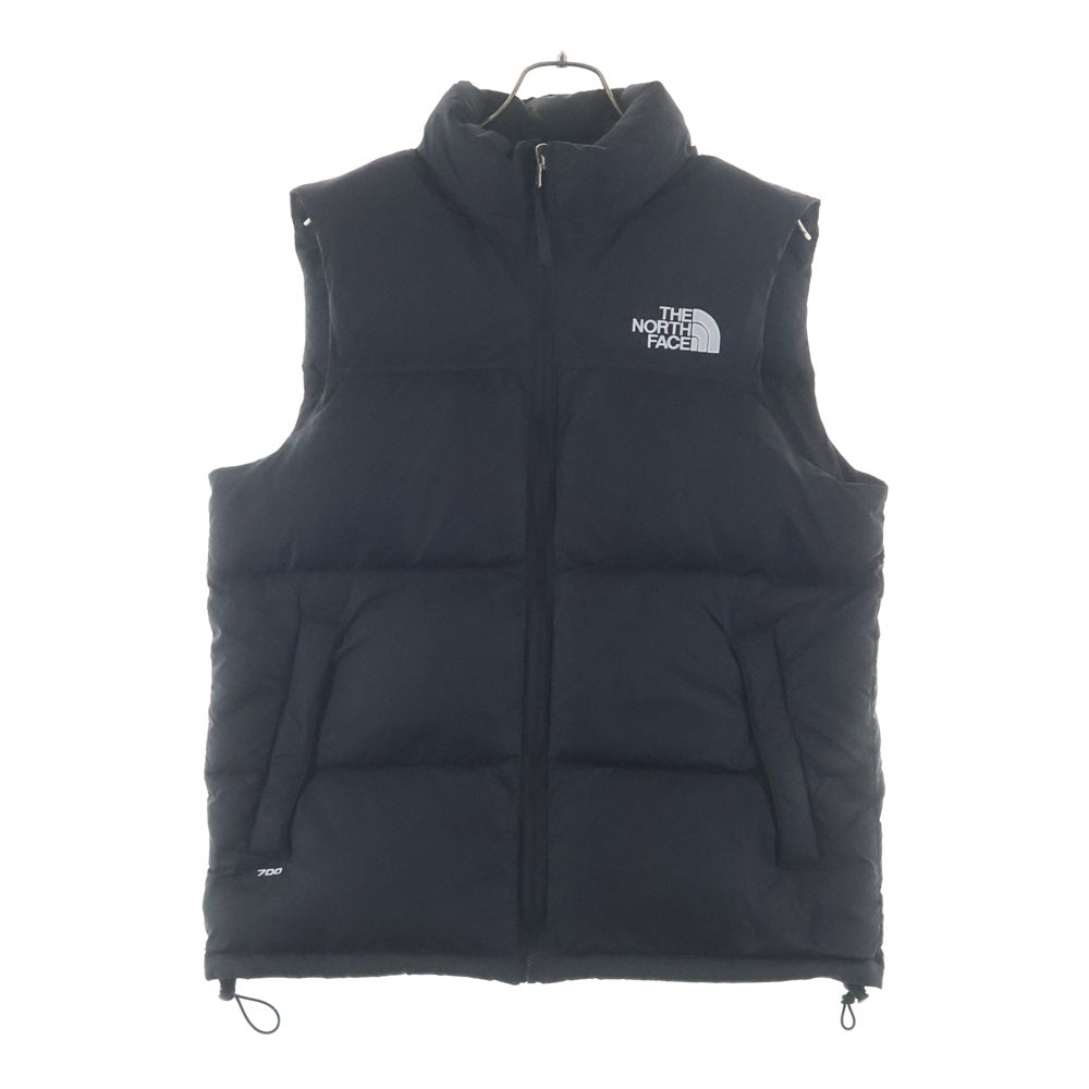 THE NORTH FACE(ザノースフェイス) 1996 RETRO NUPSE DOWN VEST ロゴ刺繍 ジップアップダウンベスト ブラック NF0A3JQQ