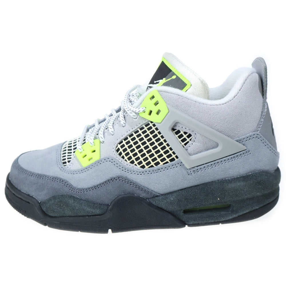 NIKE(ナイキ) GS Air Jordan 4 Retro SE Neon GS エアジョーダン4 レトロ SE ネオン ハイカットスニーカー グレー レディース US5Y/23.5cm CT5343-007