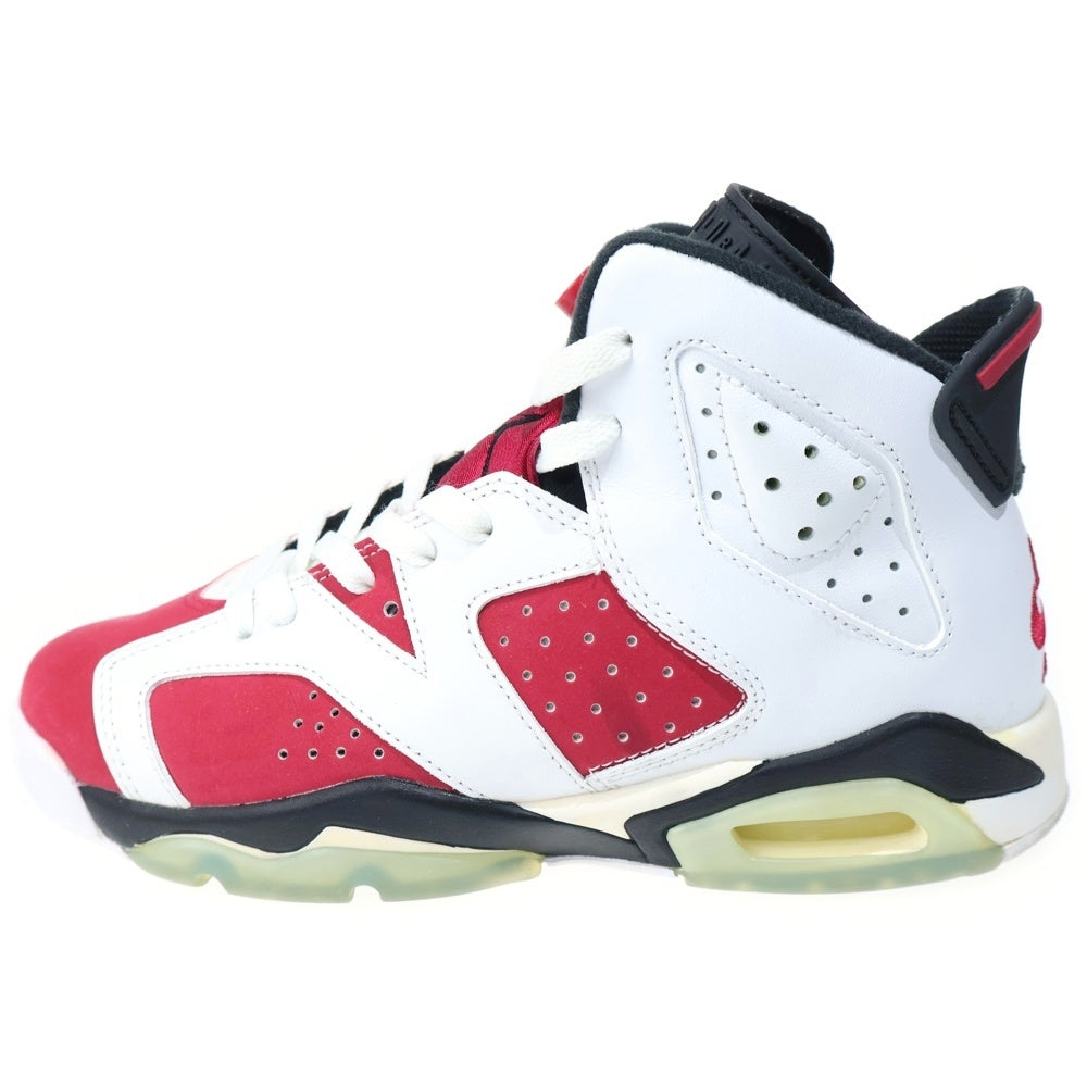 NIKE(ナイキ) Air Jordan 6 GS Carmine エアジョーダン6 GS カーマイン ハイカットスニーカー ホワイト/レッド US5Y/23.5cm 384665-106 レディース