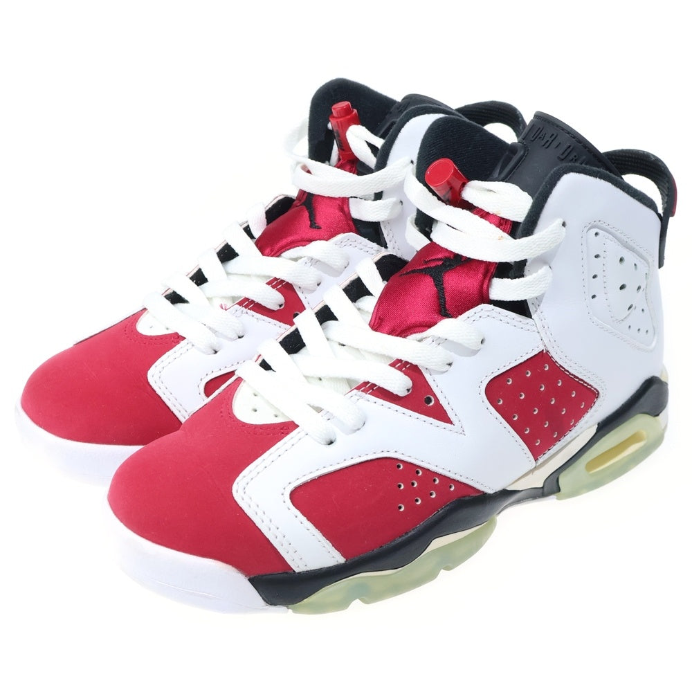 NIKE(ナイキ) Air Jordan 6 GS Carmine エアジョーダン6 GS カーマイン ハイカットスニーカー ホワイト/レッド US5Y/23.5cm 384665-106 レディース