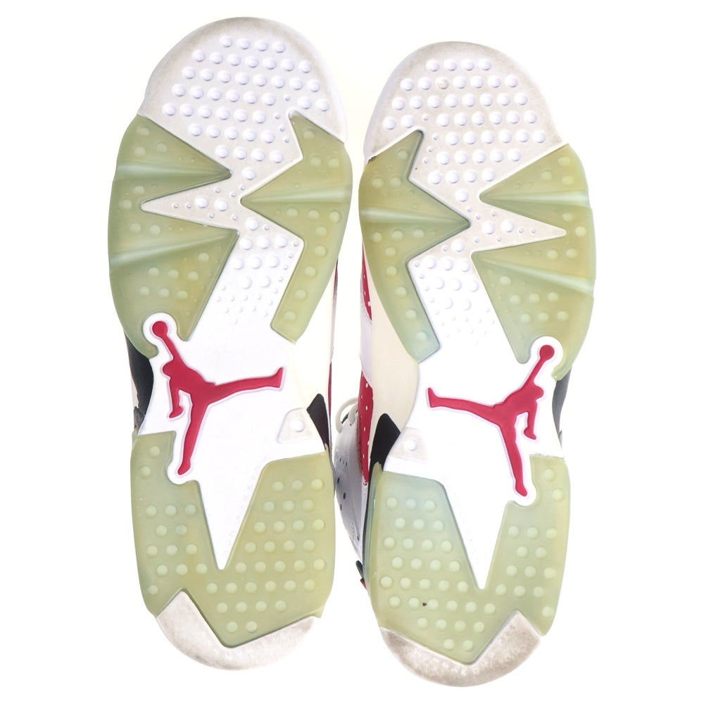 NIKE(ナイキ) Air Jordan 6 GS Carmine エアジョーダン6 GS カーマイン ハイカットスニーカー ホワイト/レッド US5Y/23.5cm 384665-106 レディース