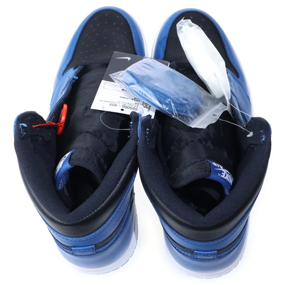 NIKE(ナイキ) Air Jordan 1 Retro High OG Dark Marina Blue エアジョーダン1 レトロ OG ダークマリーナブルー ハイカットスニーカー ブルー/ブラック US9/27cm 555088-404