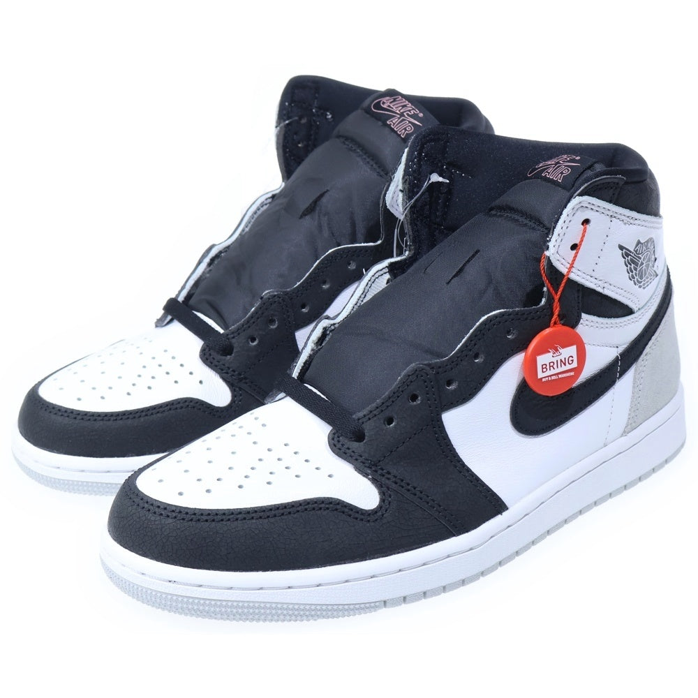 NIKE(ナイキ) Air Jordan 1 High OG Bleached Coral エアジョーダン1 OG ブリーチドコーラル ハイカットスニーカー ブラック/ホワイト/グレー US9/27cm 555088-108