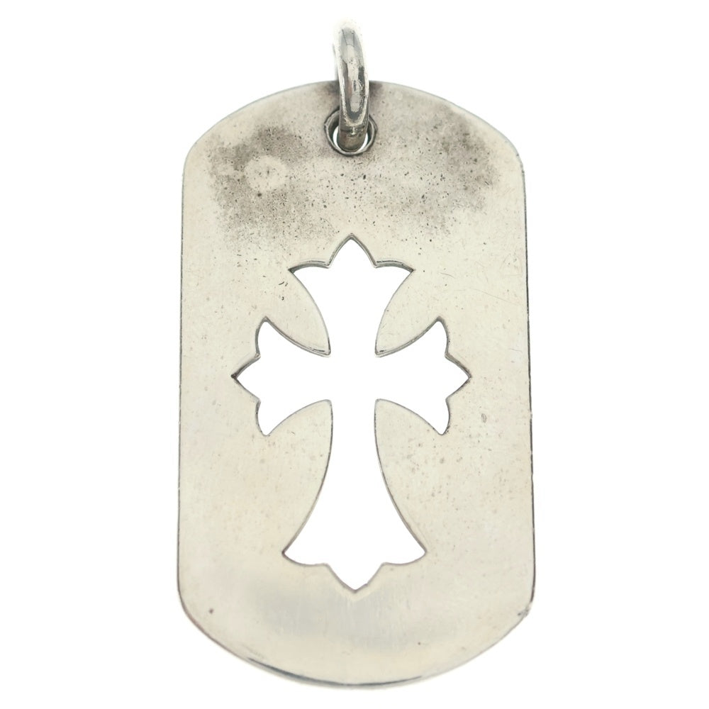 CHROME HEARTS(クロムハーツ) D TAG LRG CO CRS カットアウトクロスドッグタグ ラージ ペンダントトップ シルバー BCA239