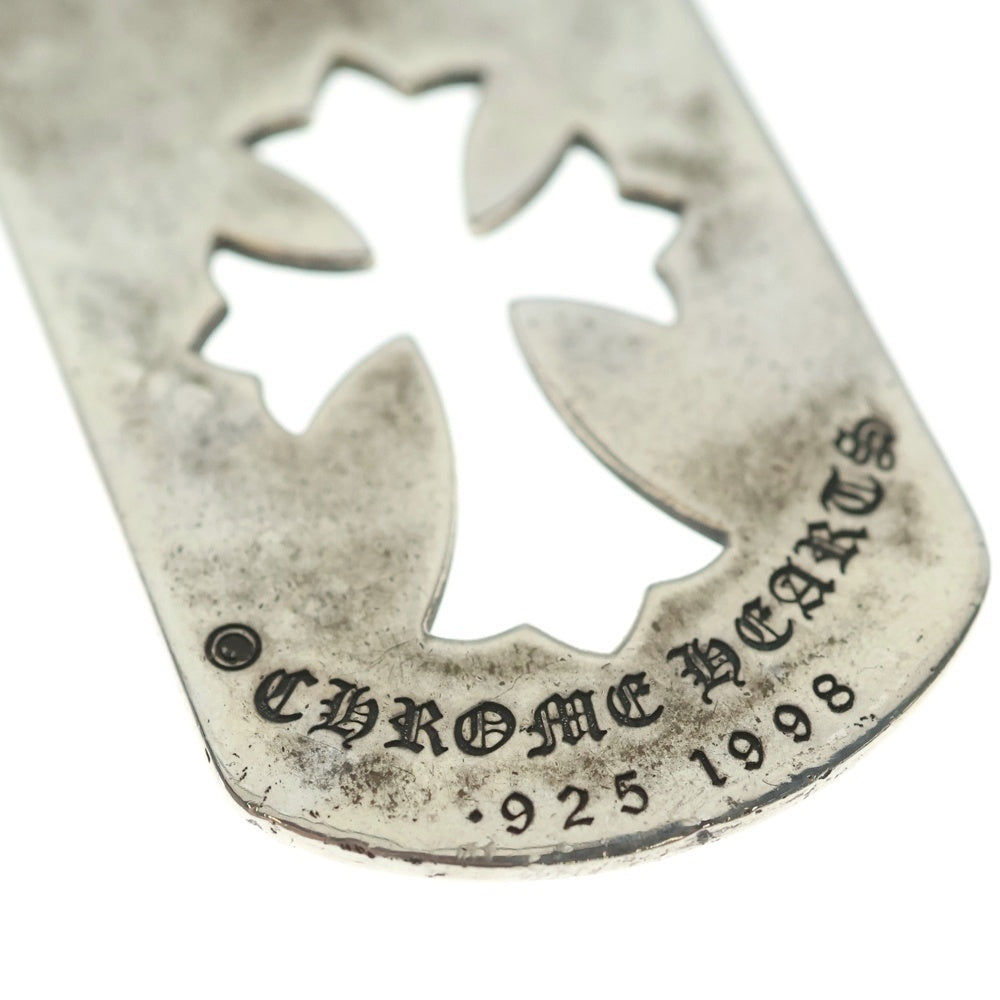 CHROME HEARTS(クロムハーツ) D TAG LRG CO CRS カットアウトクロスドッグタグ ラージ ペンダントトップ シルバー BCA239