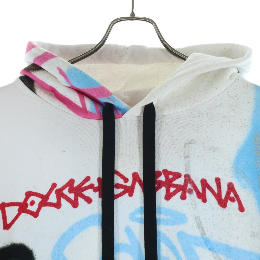 DOLCE & GABBANA(ドルチェアンドガッバーナ) 25SS GRAFFITI PRINT Hoodie グラフィティ プリント フーディー スウェットプルオーバー パーカー マルチカラー G9YV3T/HI7Y2-I