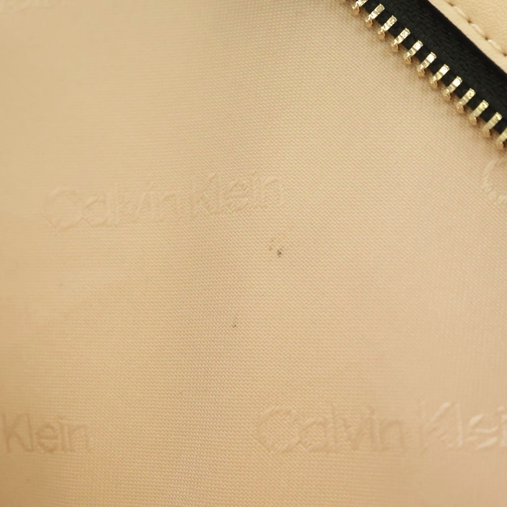 Calvin Klein(カルバンクライン) CKロゴプレート 総柄 トートバッグ ブラウン K60K610611 レディース