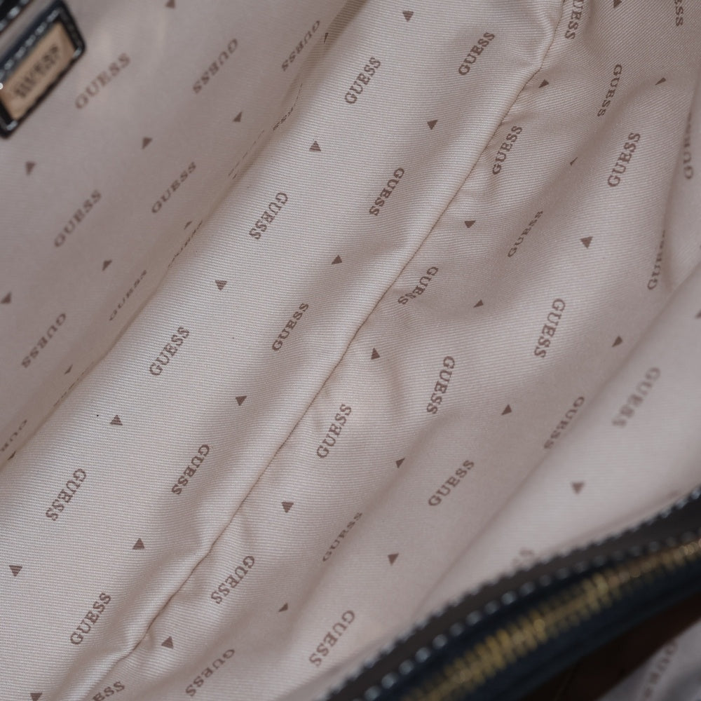 GUESS(ゲス) SEBINA Tote フロントロゴ キャンバス生地 セビナ トートバッグ ホワイト レディース