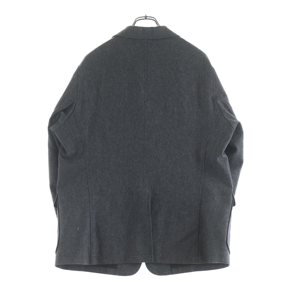 NO BRAND(ノーブランド) WORKES (ワーカーズ) WOOL JACKET フロントボタン ウール テーラードジャケット グレー