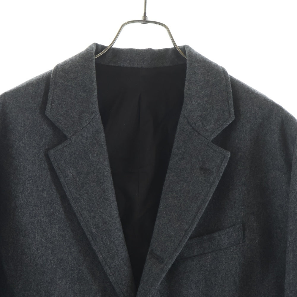 NO BRAND(ノーブランド) WORKES (ワーカーズ) WOOL JACKET フロントボタン ウール テーラードジャケット グレー