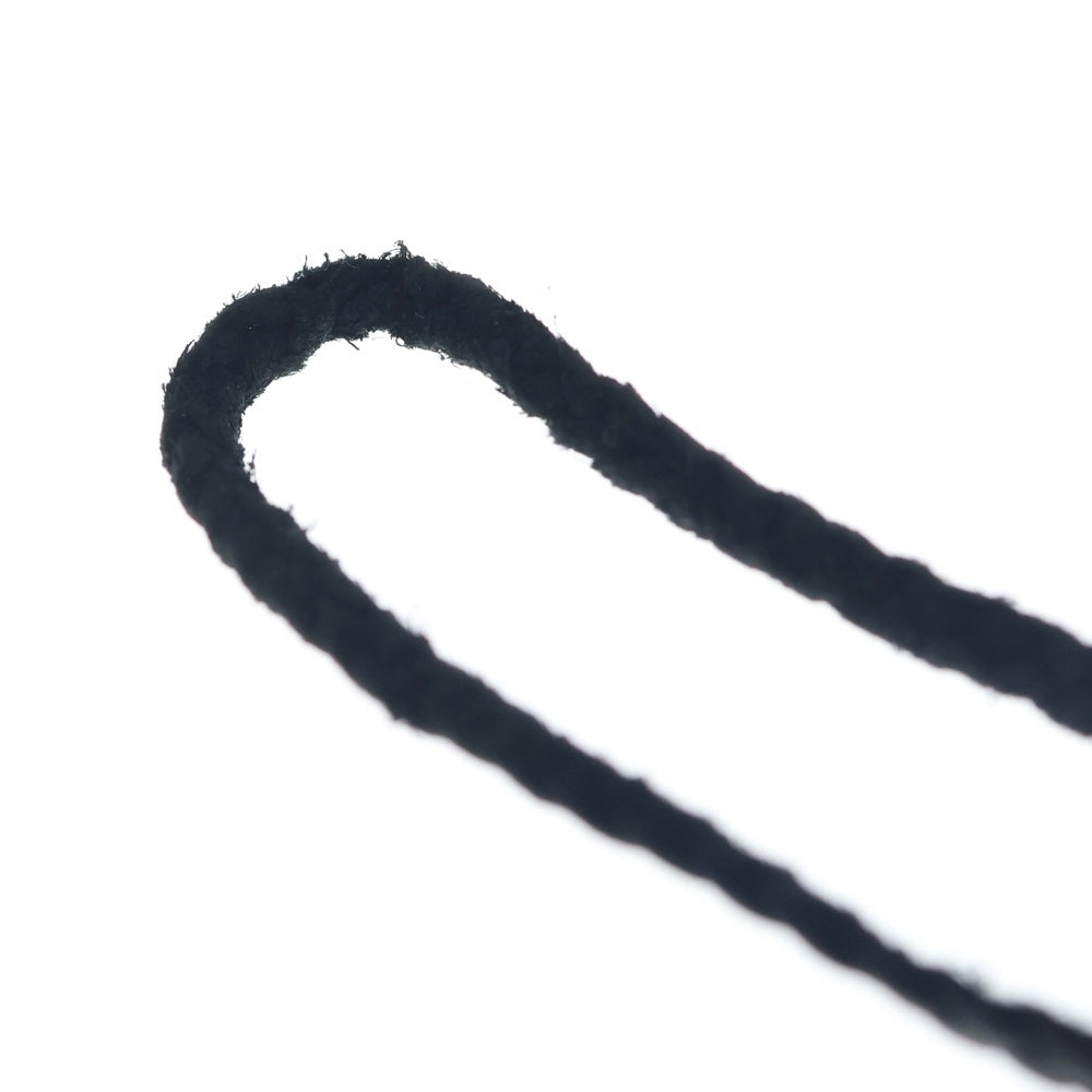 CHROME HEARTS(クロムハーツ) LEATHER BRAID SCROLL ネックレス レザーブレイドネックレス ブラック/シルバー BCA377