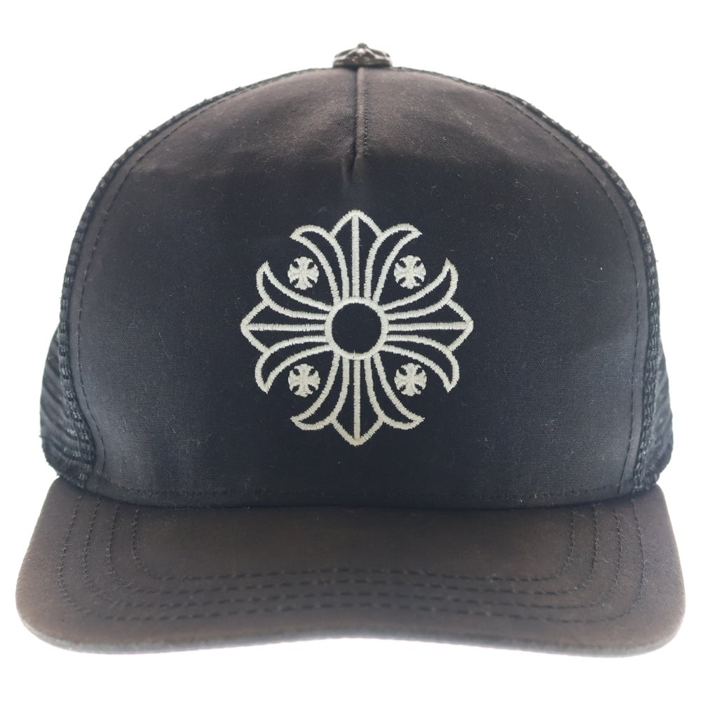 CHROME HEARTS(クロムハーツ) CHプラス刺繍 バックスクロールラベルロゴ トラッカーキャップ ブラック