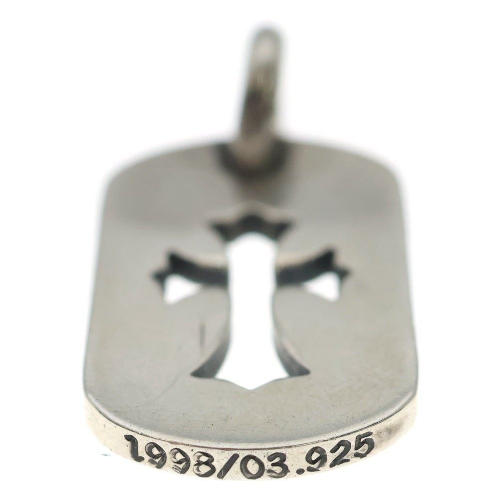 CHROME HEARTS(クロムハーツ) D TAG SML CO CRS カットアウトクロスドッグタグ スモール ペンダントトップ シルバー BCA242