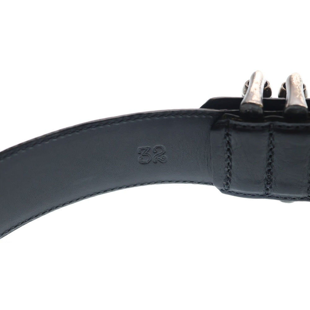 CHROME HEARTS(クロムハーツ) BLT ROLLER 3PC1.5inch 3PCローラーバックル レザーベルト シルバー BCA357